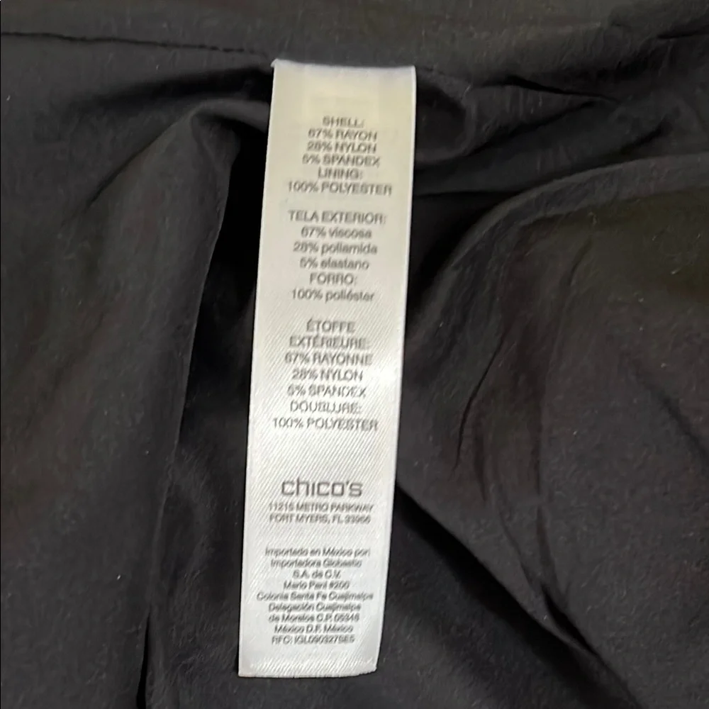 Chico’s Women's Red Jacket with Gold Zipoer Accents and Pockets Like New, Medium - Picture 14 of 14